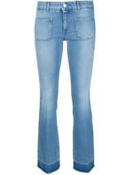 укороченные джинсы с необработанными краями Stella McCartney