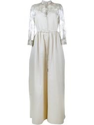 Shantung Lace A-Line Dress Alessandra Rich