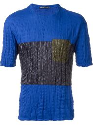 футболка с контрастной панелью Issey Miyake Men