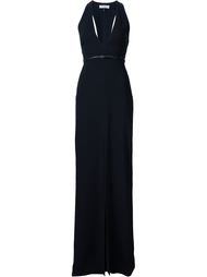 plunging neck evening dress Halston Heritage