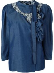 декорированная  блузка с вышивкой  Marc Jacobs
