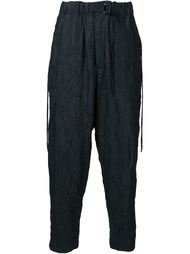 широкие брюки с мятым эффектом Yohji Yamamoto