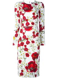 платье с цветочным принтом   Dolce &amp;amp; Gabbana