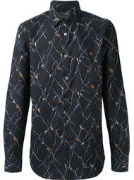 рубашка с абстрактным принтом Paul Smith London