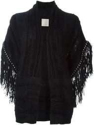 fringed knit gilet Laneus