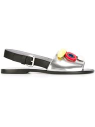 декорированные сандалии Pollini