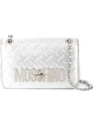 metallic cross body bag Moschino