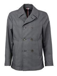 двубортное полупальто  Thom Browne