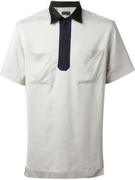 футболка-поло с контрастным воротником   Lanvin