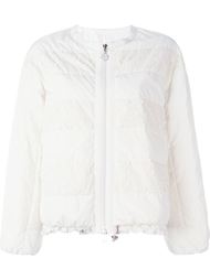floral applique puffer jacket Moncler