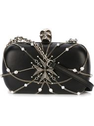 клатч-футляр на цепочке 'Skull' Alexander McQueen