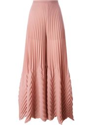 плиссированные брюки-палаццо MSGM