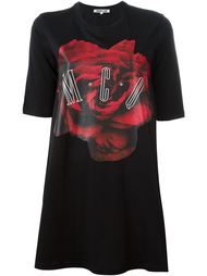 платье-футболка с принтом розы McQ Alexander McQueen