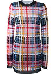 прозрачное платье в сетку MSGM