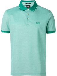 'Prout' sleeve and collar trim detail polo shirt Boss Hugo Boss