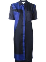 платье-рубашка с абстрактным принтом  DKNY