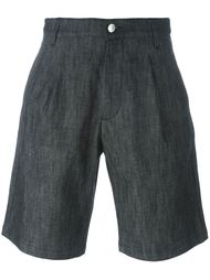 textured wide leg chino shorts Raf Simons