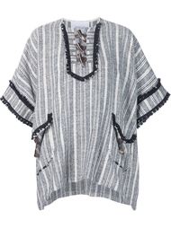 woven stripe tunic top Derek Lam 10 Crosby