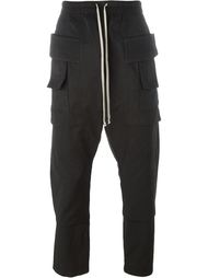 брюки с заниженной шаговой линией  Rick Owens DRKSHDW
