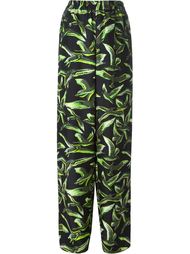 брюки с принтом птиц Emilio Pucci