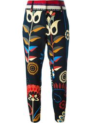flower print cropped trousers Dondup