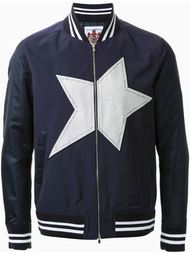 куртка-бомбер с принтом звезды Education From Youngmachines