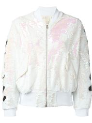 куртка-бомбер с пайетками Off-White