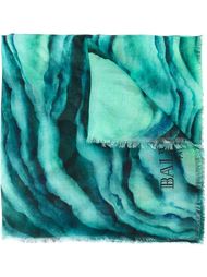 zebra pattern scarf Balmain