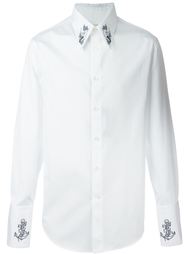 рубашка с вышивкой  Alexander McQueen