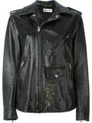 свободная байкерская куртка  Saint Laurent