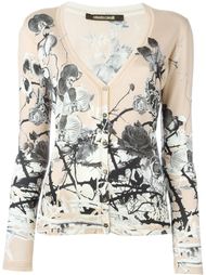 printed v-neck cardigan Roberto Cavalli