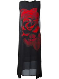 платье с принтом розы  McQ Alexander McQueen