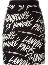 юбка с логотипом  Lanvin