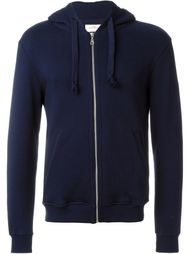zip up cuff detail hooded jacket The White Briefs