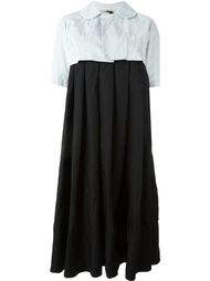 контрастное платье  Comme Des Garçons