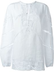 embroidered trim blouse Ermanno Scervino
