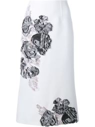 Salway Floral Embroidered Skirt Roland Mouret