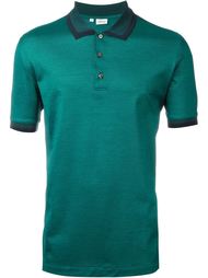 contrast collar and sleeve detail polo shirt Brioni