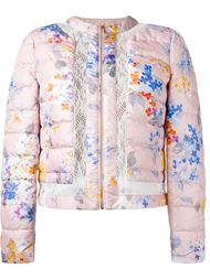 стеганая куртка с цветочным принтом Blumarine