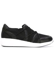 кроссовки с панельным дизайном  DKNY