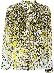 printed band collar blouse Roberto Cavalli