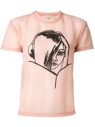 футболка с вышивкой  Emilio Pucci