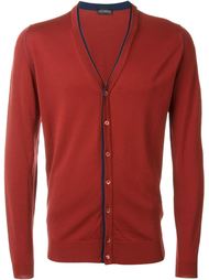 double collar cardigan John Smedley