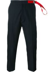hook detail checked trousers Jil Sander