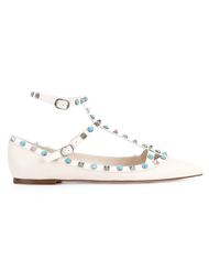 Rolling Rockstud Ballerinas Valentino Garavani
