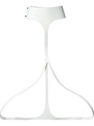 'Kenya' button detail choker body harness Ann Demeulemeester