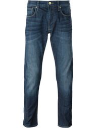 stonewash straight leg jeans Armani Jeans