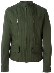 tab neck pocket detail zip up military jacket Haider Ackermann