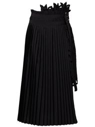 плиссированная юбка с запахом Sacai