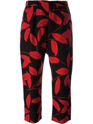leaf print trousers Marni